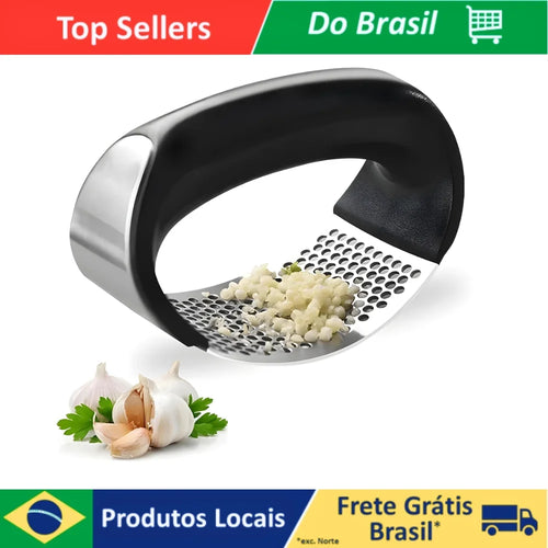 The Press & Knead | Stainless Steel Garlic and Root Vegetable Mincer Set