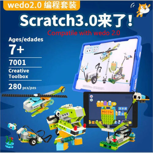 The Brick Logician | WeDo 3.0 STEM Robotics Construction Kit with Programmable Motor & Sensors