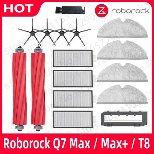 Roborock Q7 Max / Max+ / T8 Spare Parts Main Side Brush Hepa Filter Mop Rag Cover Replacement Vacuum Cleaner Accessories