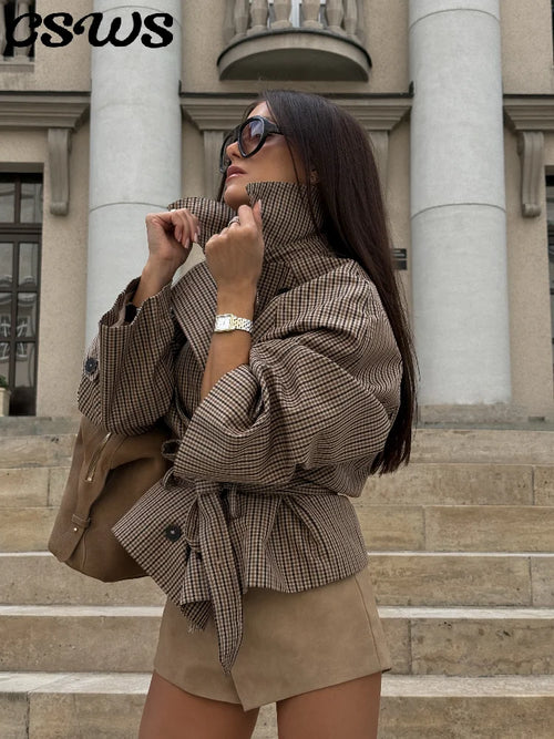 The Grid Assembly | Double-Breasted Belted Longline Coat