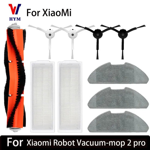 For Xiaomi Mi Robot Vacuum-Mop 2 Pro/Lite MJST1SHW MJSTL Hepa Filter Mop Cloth Main Side Brush Mijia Vacuum Cleaner Accessories