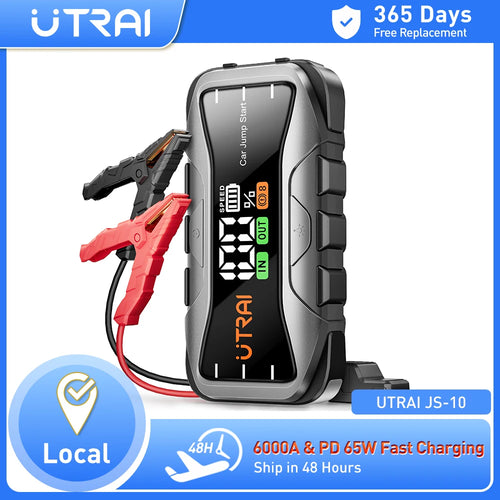 UTRAI 27000mAh Car Jump Starter Power Bank 6000A Car Booster Auto Emergency Starting Device Jump Start for Petrol Diesel