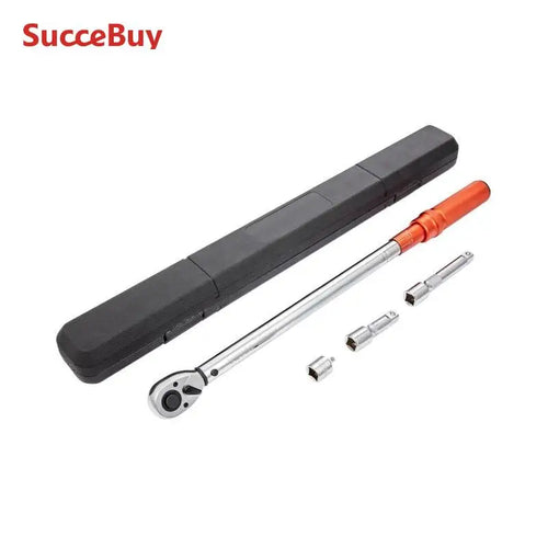 SucceBuy 1/2" 1/4" 3/8" 机械扭矩扳手套装精密指针式手动工具扭矩扳手车间汽车维修工具