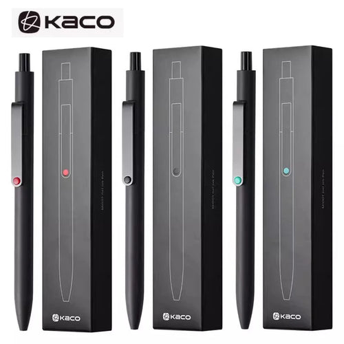 KACO MIDOT 凝胶中性笔 0.5毫米 黑色墨水 800米书写长度 签名笔 金属笔夹设计 速干 优质典雅笔