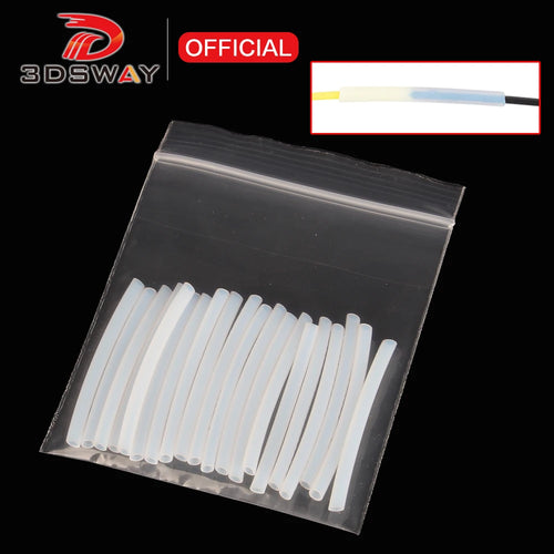 3DSWAY 20/100件 3D打印机耗材连接器 PTFE管耗材接头 内径1.8mm 外径2.6mm 长37mm