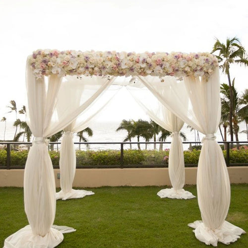 The Pavilion | 10ft Heavy-Duty Adjustable Ceremony Canopy & Chuppah Backdrop Stand