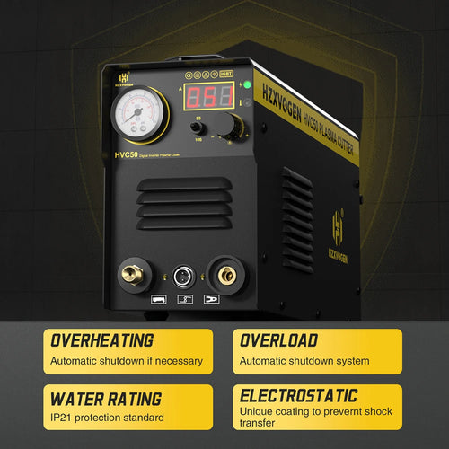 HZXVOGEN 50A IGBT逆变等离子切割机110V/220V不锈钢铝金属切割机便携式焊接设备