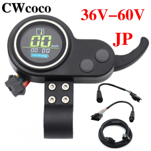 36V 48V 52V 60V 通用型LCD显示屏 适用于SPEEDWAY IV V RUIMA MINI4 JIPIN电动滑板车DT滑板配件