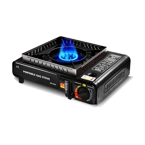 The Field Kitchen | 2900W Dual-Fuel Outdoor Cassette Gas Stove with Piezo Ignition