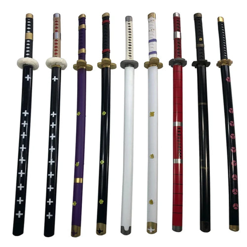 角色扮演剑索隆武士刀 1:1 角色扮演和道一文字武士武器剑刀安全PU玩具礼物 104cm