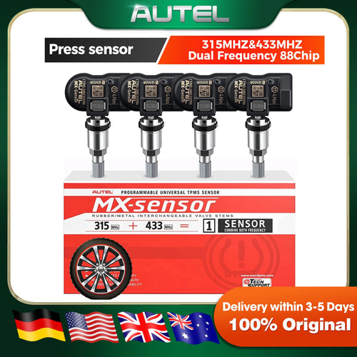 4PC Autel MX Sensor 315 433MHZ 2In1 TPMS Tire Repair Tool Auto Accessory Tyre Pressure Monitor Pad Programmer For TS501 TS508WF