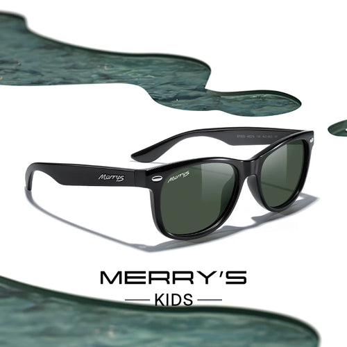 MERRYS DESIGN Kids Classic Retro Rivet Polarized Sunglasses For Boys Girls UV400 Protection S7052