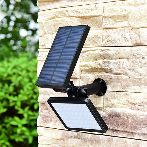太阳能灯 48LED 太阳能路灯 户外花园墙院 LED 安全照明 可调照明角度 280流明