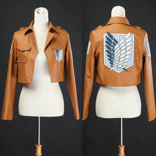 动漫进击的巨人角色扮演皮夹克Shingeki no Kyojin角色扮演服装艾伦兵团外套夹克万圣节高品质