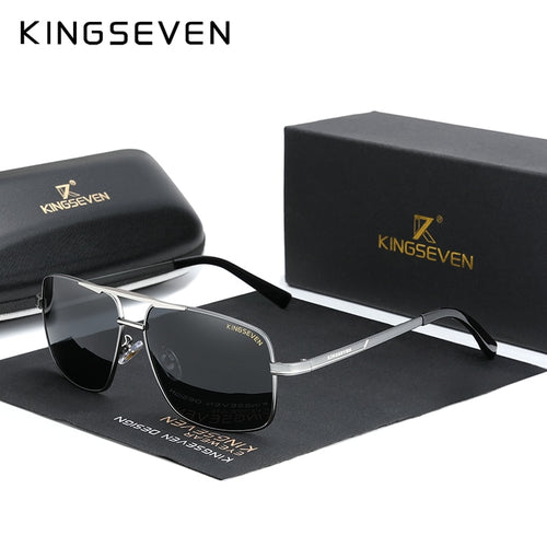 KINGSEVEN 男士太阳镜品牌设计师飞行员偏光男士太阳镜眼镜 gafas oculos de sol masculino 男士