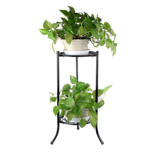 The Bloom Stand | 2-Tier Metal Flower Pot Stand for Garden and Patio