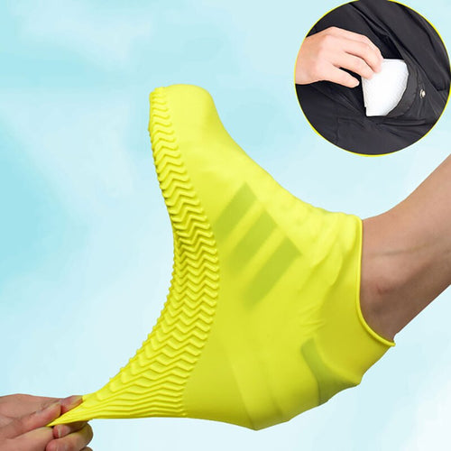 VIP LINK Waterproof Shoe Cover Silicone Material Unisex Shoes Protectors Rain Boots Drop Shipping