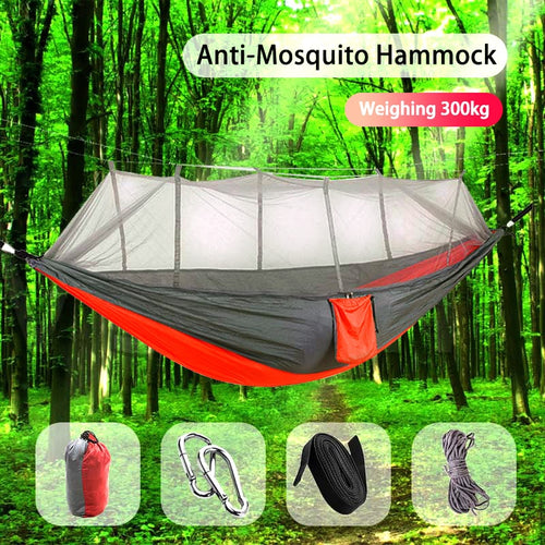 The Canopy Drift | Ultralight Double-Person Camping Hammock with Mosquito Net