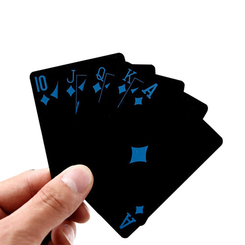 24k Gold Playing Card Poker Game Deck Gold Leaf Poker Suit Plastic Magic Waterproof Deck Of Card Magic Water Gift Collection