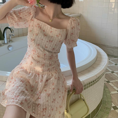 雪纺夏季女士碎花连衣裙13086#