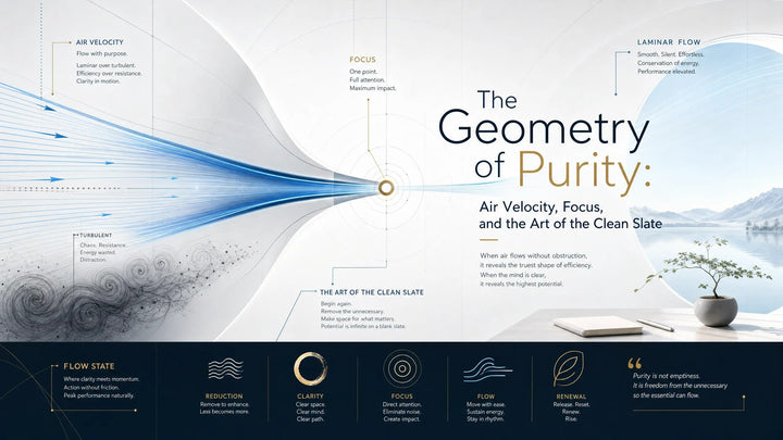 The Geometry of Purity: Air Velocity, Focus, and the Art of the Clean Slate