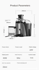 The Vortex Press | High-Speed Centrifugal Juice Extractor for Daily Freshness
