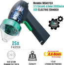 Mamba Monster 3.5克 USB供电 绿色便携式电动香料研磨器 磨草器。