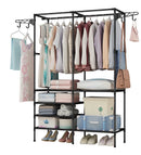 Portable Wardrobe Multi-functional Arara Unmontavel Clothes Hanger Hanger Shown Rack Organizer Rack-Neverdie Store