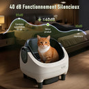 76L+11L Fully Automatic Self-cleaning Cat Litter Box APP-control Semi-enclosed Cat Litter Sandbox  Leak-Proof Pinch-Proof Smart Pet Toilet