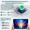 11英寸平板电脑，安卓14，八核处理器，12GB RAM+128GB ROM（1TB TF），5MP+13MP，分屏，6800mAh，带保护套平板电脑