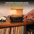 Fosi Audio Q4 迷你立体声USB游戏DAC和耳机放大器音频转换器适配器，适用于家用/桌面有源音箱