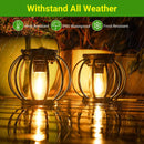 The Halo Lantern | Set of 4 Waterproof Solar Hanging Lanterns