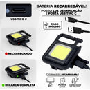 Mini Lanterna Com Led 4 Modos de Luz 4 Funções, Chaveiro portatil e abridor de garrafas