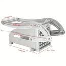 1pc manual stainless steel vegetable slicer -430 level square blade potato cucumber slicer, multifunctional kitchen tool