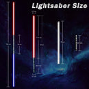 PHS Duel Metal Lightsaber 39 Inch-RGB 16 Colors 4 Sound Modes with Impact Effects ldeal ffects,ldeal for Boys Birthday Christmas