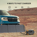 Pecron E300LFP Portable Power Station with 100W Portable Solar Panel(Included) Pure Sine Wave 288Wh 600W Solar Generator Camping