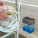 DAFUSHOP 二合一洗涤剂分配器和海绵架 清洁海绵 厨房 家居 餐具 分配器