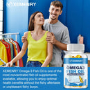 Omega-3 鱼油胶囊 - 富含DHA/EPA - 促进关节、眼睛、皮肤健康，增强免疫力 - 120粒