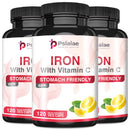Iron and Vitamin C Supplements - Increase Energy, Improve Focus, and Improve Immune Function - 120 Capsules