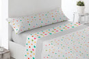 Set of sheets liquidation. Three pieces spring/summer printed bottom, countertop, pillowcase