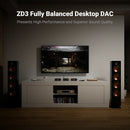 Fosi Audio ZD3 Bluetooth Desktop DAC with Remote USB ARC Input ES9039Q2M Fully Balanced Digital Decoder for Stereo Amplifier