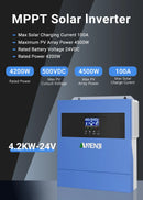 The Power Broker | 4kW Hybrid Solar Inverter with 100A MPPT & WiFi Monitoring