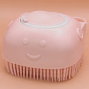 Esponja Macia Silicone Banho Massagem Dispenser Sabonete Líquido 80ml