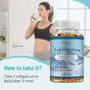 CoQ10 400mg - Supports Energy Production, Heart, Cardiovascular Health, Promotes Blood Circulation, Antioxidant - 120 Capsules