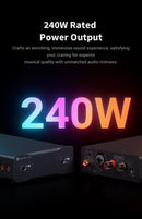 Fosi Audio V3 Mono Stereo Power Amplifier 2/2.1/3/4/5 Channel TPA3255 Mini Amp 240W Professional Amplifier