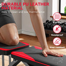 Versatile Adjustable Folding Weight Bench with Resistance Bands
