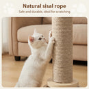 The Cedar Column | Natural Sisal Cat Scratching Post with Play Track