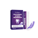 Purple Teeth Whitening Strips Gentle Formula Enamel Safe Stain Removal Sensitive Teeth Care Bleaching Shade Guide Dental Care Patches