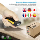 NETUM C750 Bluetooth 2D Barcode Scanner Pocket Wireless QR Reader Data Matrix PDF417 IOS Android Windows