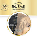 Sensationnel 未加工纯天然真人发 13X4 HD蕾丝前发假发 免胶水 13A 波西米亚风 20"&28" - 长卷发造型，不打结